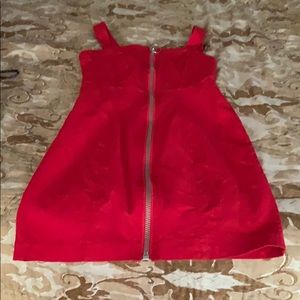 Mini red dress